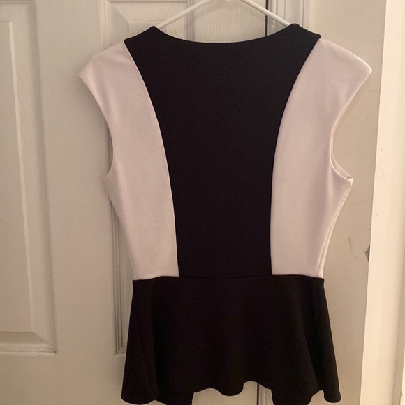 Peplum gold zip up dress top - Picture 3 of 3